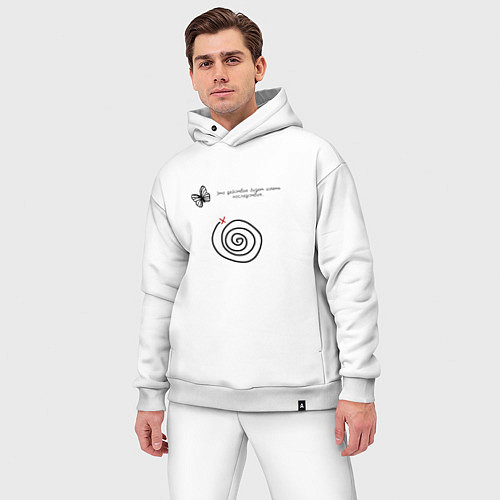 Мужской костюм оверсайз Life is strange 2 / Белый – фото 3