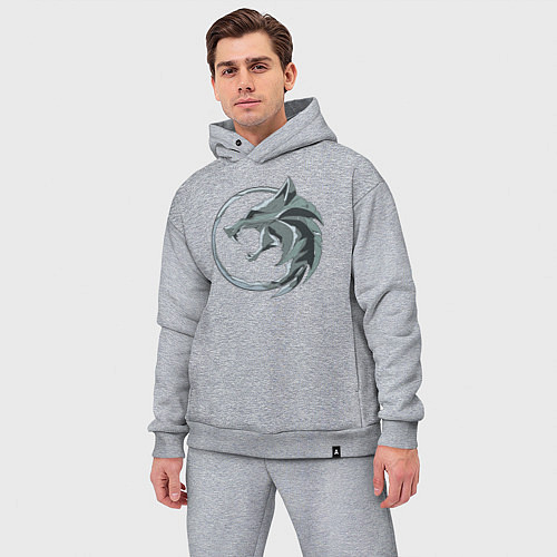 Мужской костюм оверсайз ВЕДЬМАК / Меланж – фото 3