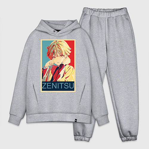 Мужской костюм оверсайз Зеницу Агацума / Меланж – фото 1