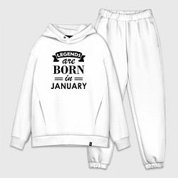 Мужской костюм оверсайз Legends are born in january