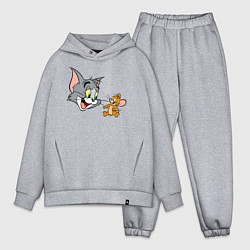 Мужской костюм оверсайз Tom & Jerry, цвет: меланж