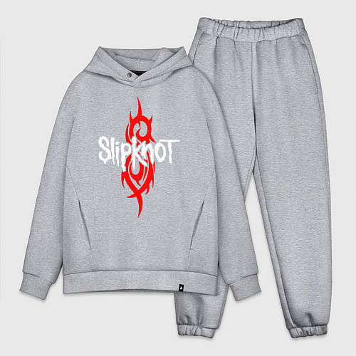 Мужской костюм оверсайз SLIPKNOT / Меланж – фото 1