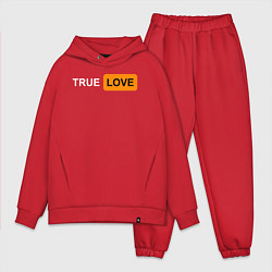 Мужской костюм оверсайз True Love, цвет: красный