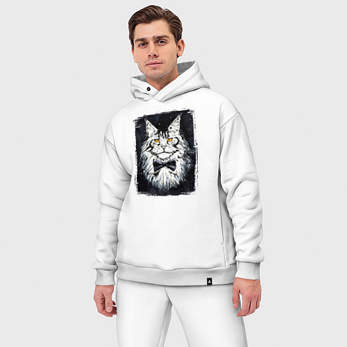 Мужской костюм оверсайз Hello kittys! / Белый – фото 3