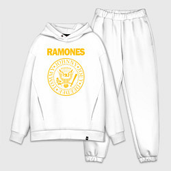 Мужской костюм оверсайз RAMONES, цвет: белый