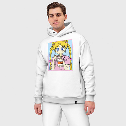 Мужской костюм оверсайз Sailor Moon Usagi Tsukino / Белый – фото 3