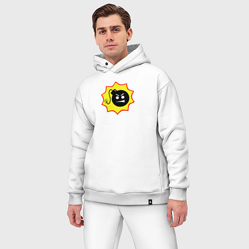 Мужской костюм оверсайз Serious Sam 4 / Белый – фото 3