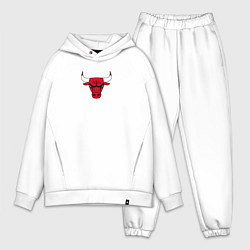 Мужской костюм оверсайз CHICAGO BULLS, цвет: белый