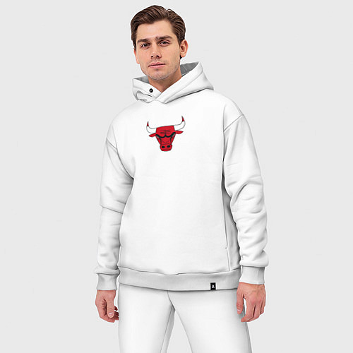 Мужской костюм оверсайз CHICAGO BULLS / Белый – фото 3
