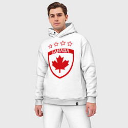 Мужской костюм оверсайз Canada: 4 Stars, цвет: белый — фото 2