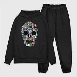 Мужской костюм оверсайз Tosh Cool skull, цвет: черный