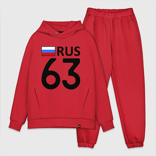 Мужской костюм оверсайз RUS 63 / Красный – фото 1