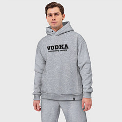 Мужской костюм оверсайз Vodka connecting people, цвет: меланж — фото 2