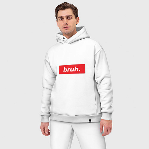 Мужской костюм оверсайз Bruh / Белый – фото 3