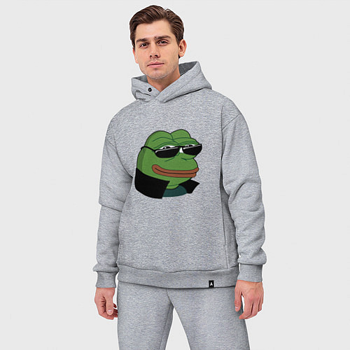Мужской костюм оверсайз Pepe в очках EZ / Меланж – фото 3