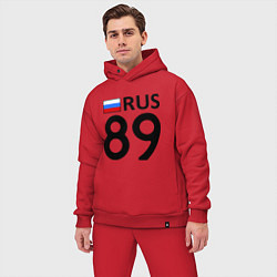 Мужской костюм оверсайз RUS 89, цвет: красный — фото 2