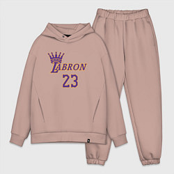 Мужской костюм оверсайз LeBron James, цвет: пыльно-розовый