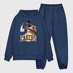 Мужской костюм оверсайз LeBron - Lakers, цвет: тёмно-синий