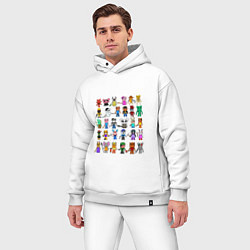 Мужской костюм оверсайз ROBLOX PIGGY, цвет: белый — фото 2