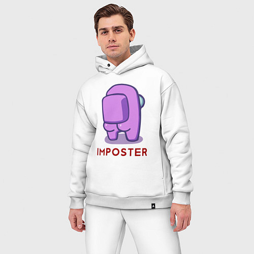 Мужской костюм оверсайз Among Us Impostor / Белый – фото 3