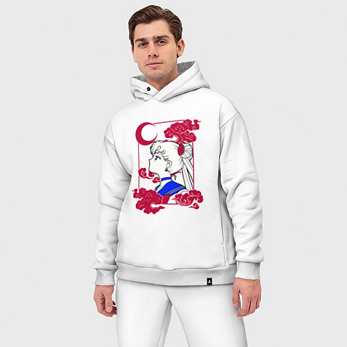 Мужской костюм оверсайз Сейлор Мун / Белый – фото 3