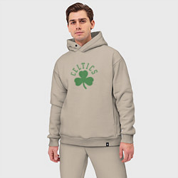 Мужской костюм оверсайз Boston Celtics, цвет: миндальный — фото 2