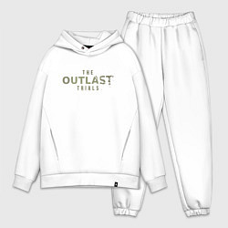 Мужской костюм оверсайз The Outlast Trials logo, цвет: белый