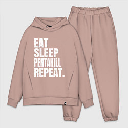 Мужской костюм оверсайз EAT SLEEP PENTAKILL REPEAT