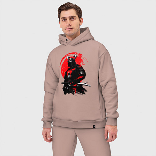 Мужской костюм оверсайз САМУРАЙ / Пыльно-розовый – фото 3