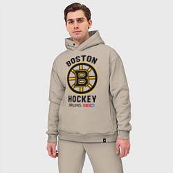 Мужской костюм оверсайз BOSTON BRUINS NHL, цвет: миндальный — фото 2