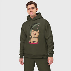 Мужской костюм оверсайз ЕГО КИСА ПАРНЫЕ, цвет: хаки — фото 2