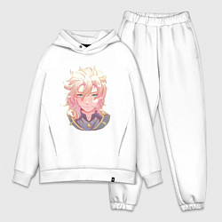 Мужской костюм оверсайз Альбедо, цвет: белый