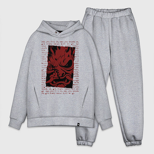 Мужской костюм оверсайз Cyberpunk 2077 SAMURAI / Меланж – фото 1