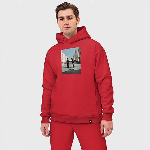 Мужской костюм оверсайз Pink Floyd / Красный – фото 3