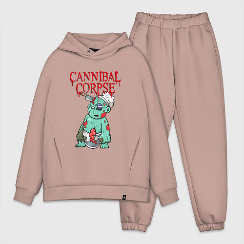 Мужской костюм оверсайз Cannibal Corpse Труп Каннибала Z / Пыльно-розовый – фото 1