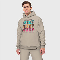 Мужской костюм оверсайз Surf, цвет: миндальный — фото 2