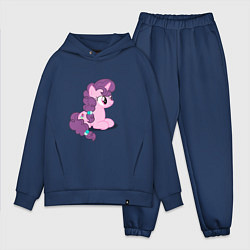 Мужской костюм оверсайз Pony Pink Mammal Purple - Litt, цвет: тёмно-синий