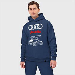 Мужской костюм оверсайз AUDI TT АУДИ ТТ СПОРТ, цвет: тёмно-синий — фото 2