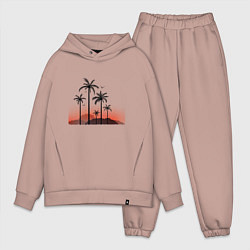 Мужской костюм оверсайз Palm tree