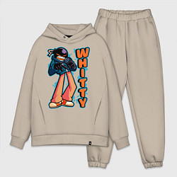 Мужской костюм оверсайз Whitty, цвет: миндальный