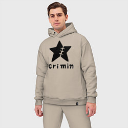 Мужской костюм оверсайз Crimin бренд One Piece, цвет: миндальный — фото 2