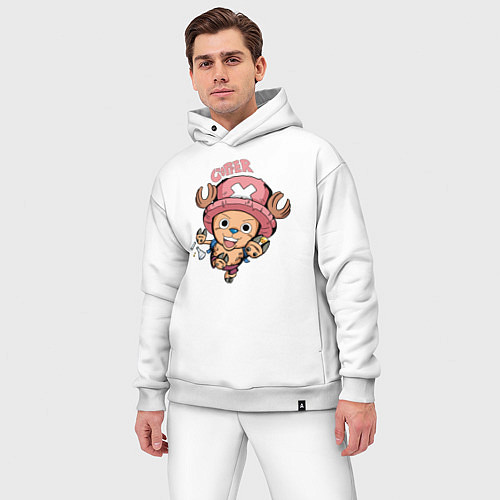 Мужской костюм оверсайз Тони Тони Чоппер One Piece / Белый – фото 3