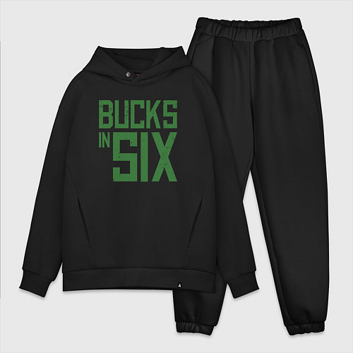 Мужской костюм оверсайз Bucks In Six / Черный – фото 1