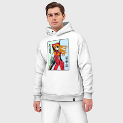 Мужской костюм оверсайз Евангелион Evangelion, цвет: белый — фото 2