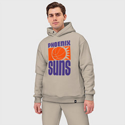 Мужской костюм оверсайз Phoenix Suns, цвет: миндальный — фото 2