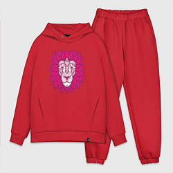 Мужской костюм оверсайз Pink Lion, цвет: красный