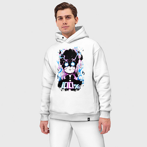 Мужской костюм оверсайз Моб Психо 100 / Белый – фото 3