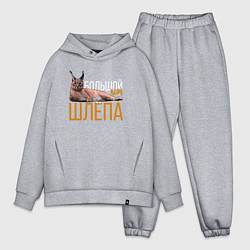 Мужской костюм оверсайз Большой кот Шлёпа, цвет: меланж