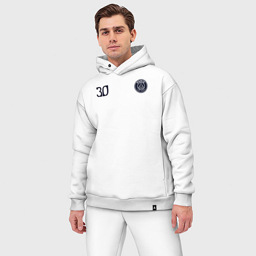 Мужской костюм оверсайз PSG Messi 30 New 202223 / Белый – фото 3