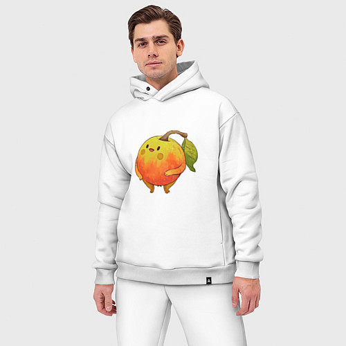 Мужской костюм оверсайз Яблочко / Белый – фото 3